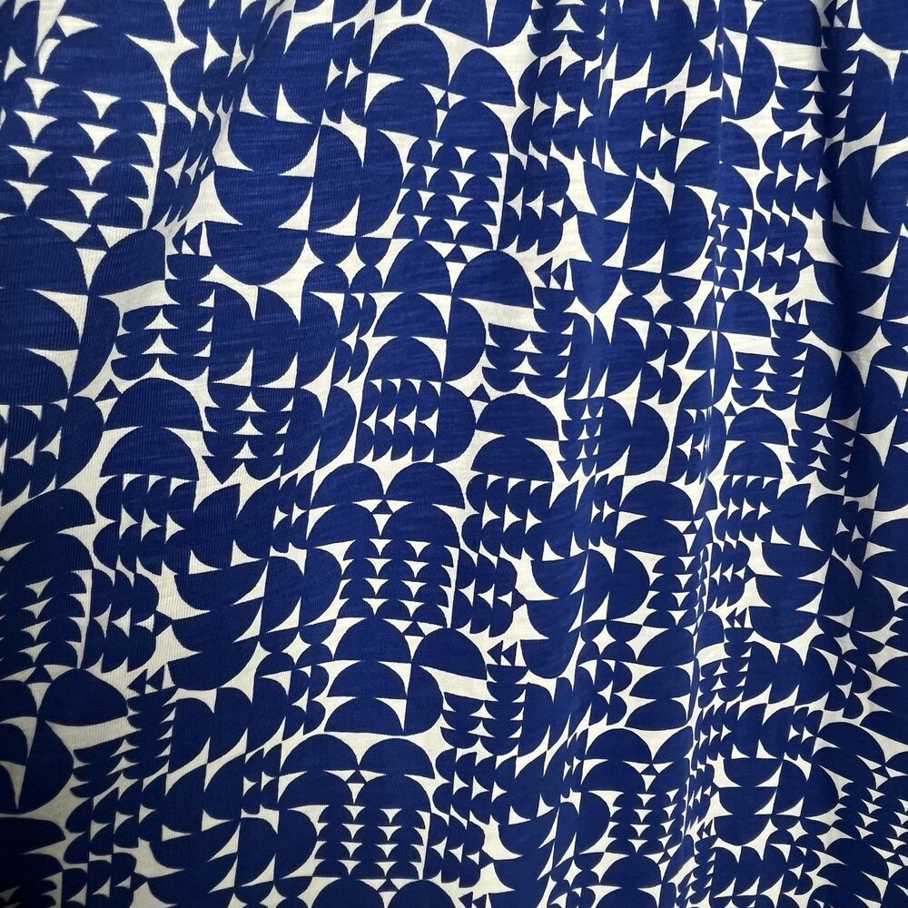 Boden Naomi Blue White Tencel Jersey Dress Pockets Women’s Size 8 L - Picture 6 of 15